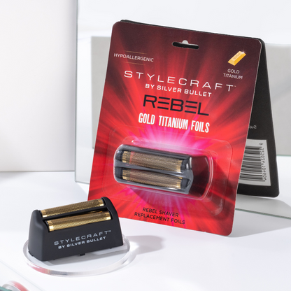 StyleCraft by Silver Bullet Rebel Shaver Replacement Gold Foil Head