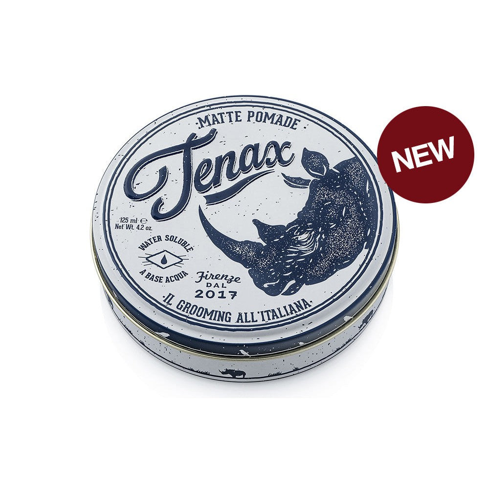 Tenax Matt Pomade Long Lasting White Tin 125ml - Ref 428011