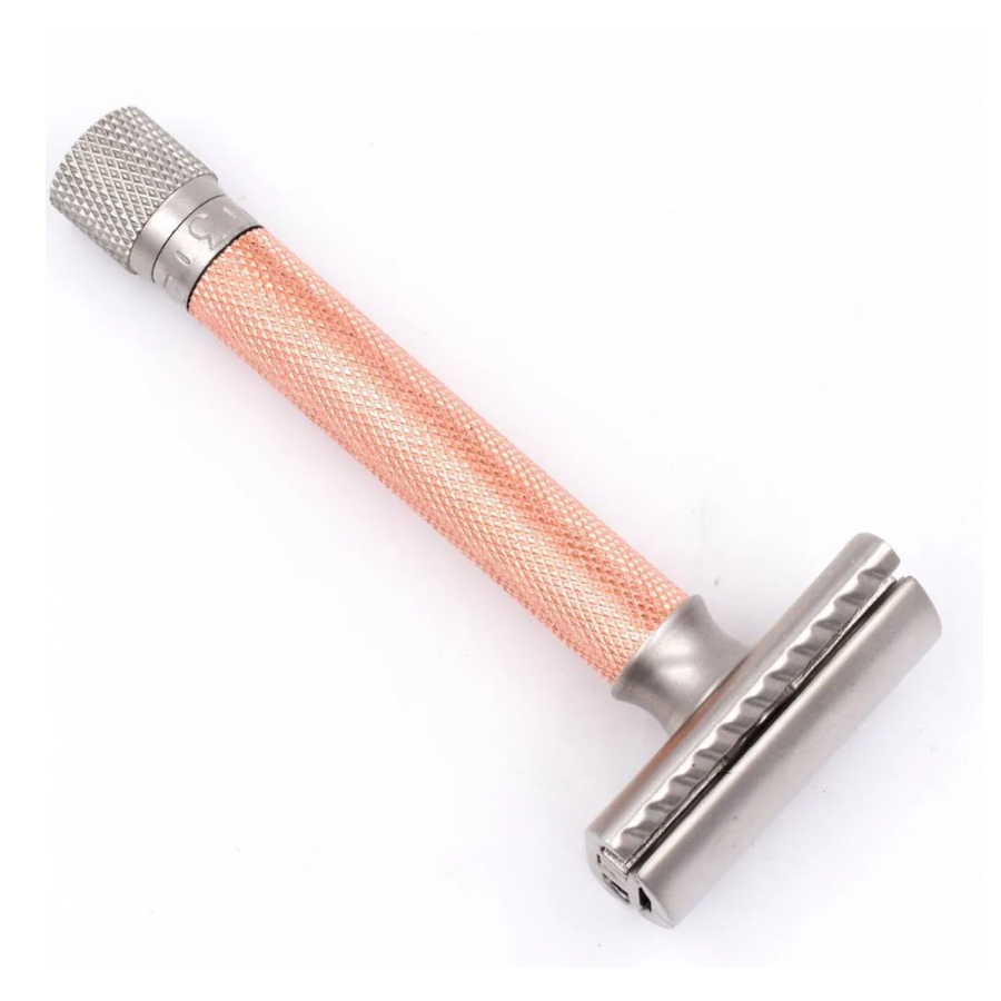 Parker Variant Safety Razor Adjustable Razor Rose Gold Colour Handle