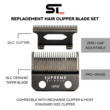 Supreme ST Taper Blade Replacement for Recharge Clipper