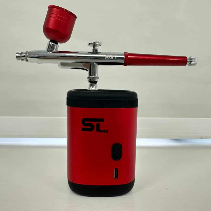 Supreme ST Airbrush Gun Kit - Red