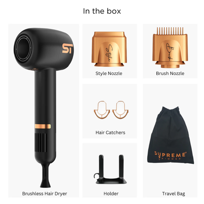 Supreme ST Hair Dryer Kit - Black