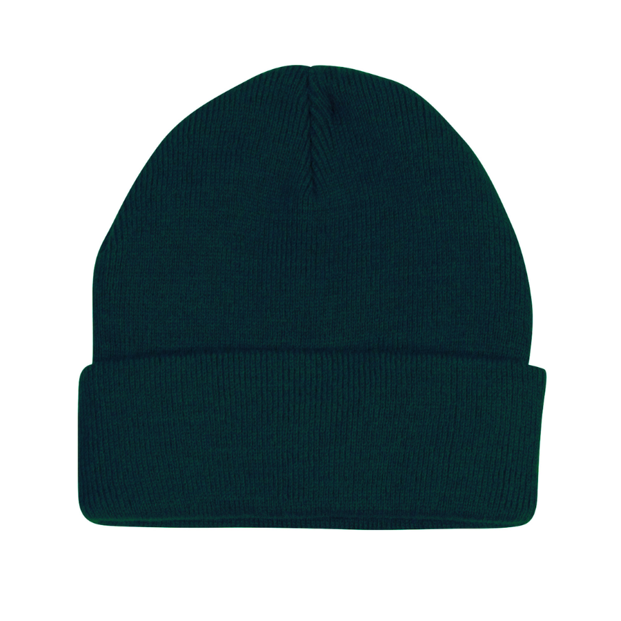 CH28 Roll Up Acrylic Beanie - Black