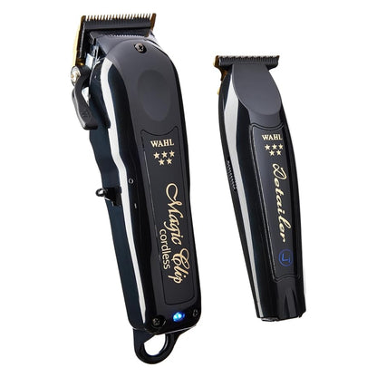 Wahl Cordless Barber Combo Black Magic Clip Clipper & Detailer Trimmer