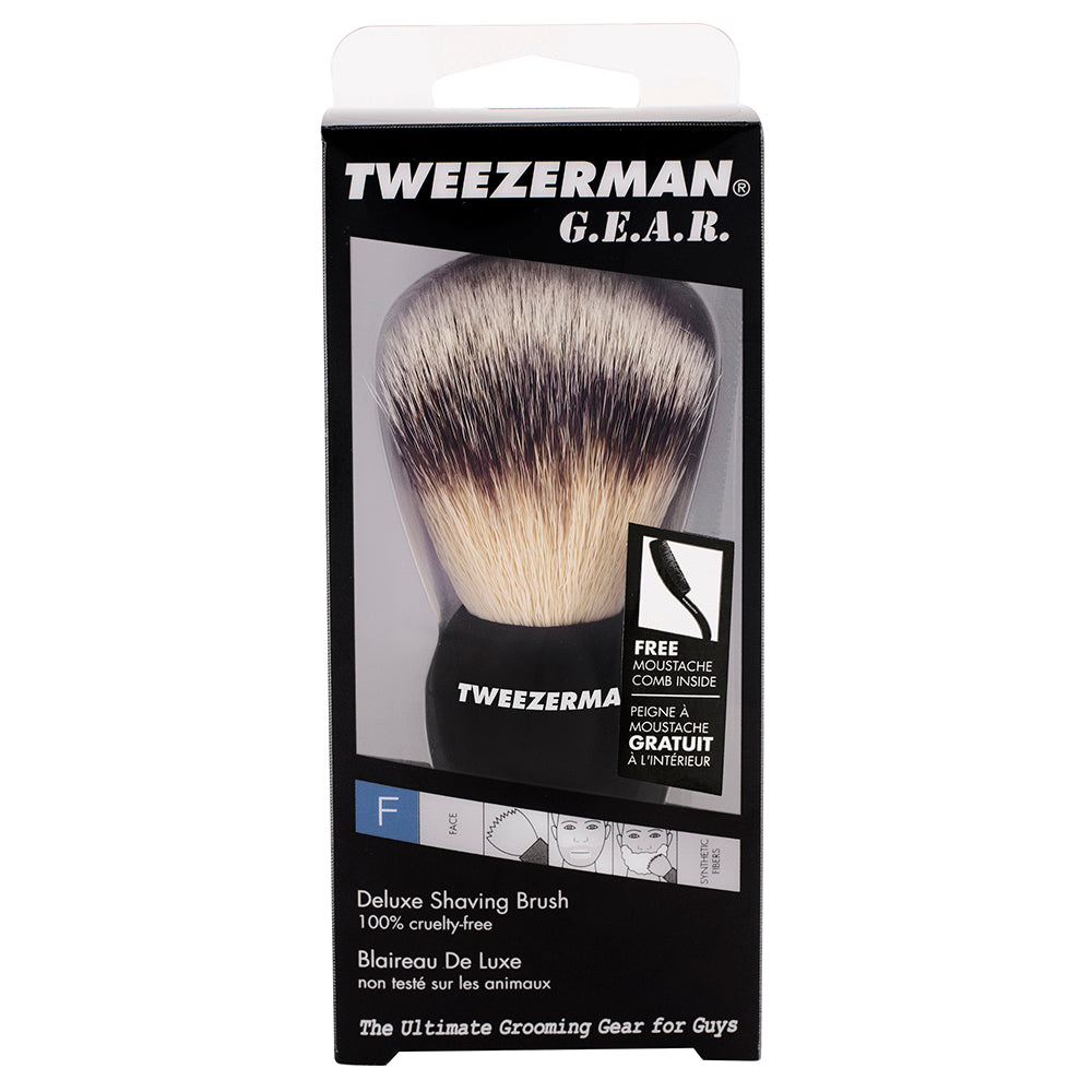 Tweezerman G.E.A.R Shaving Brush - Deluxe 28011 - MG