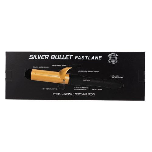 Silver Bullet Fastlane Ceramic Curling Iron Gold - 38mm