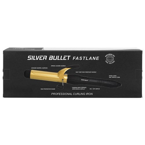 Silver Bullet Fastlane Ceramic Curling Iron Gold - 32mm