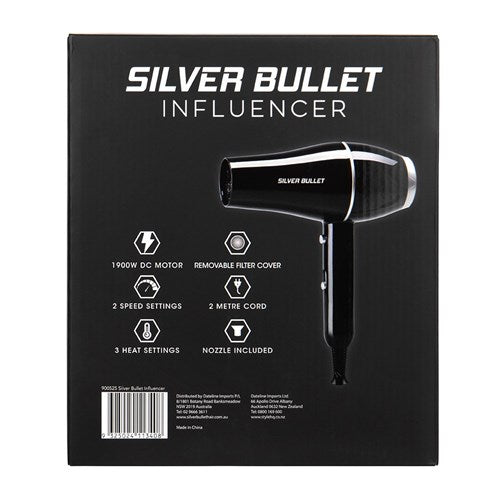 Silver Bullet Influencer Dryer 1900w - Black