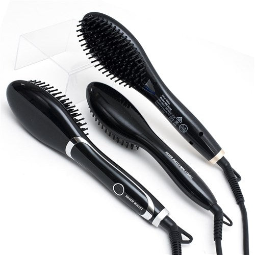 Silver Bullet Mini Hybrid Straightening Hot Brush