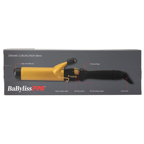 Babylisspro Ceramic Gold Curling Iron - 38mm