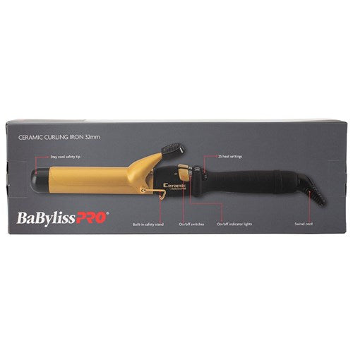 Babylisspro Ceramic Gold Curling Iron - 32mm