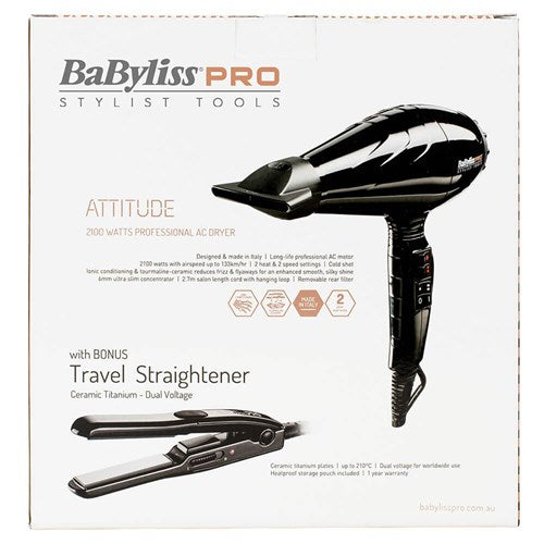 Babylisspro Attitude Dryer And Straightener Pack