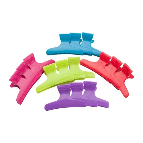 999 Large Butterfly Clamps 36pc - Assorted Bold Colours