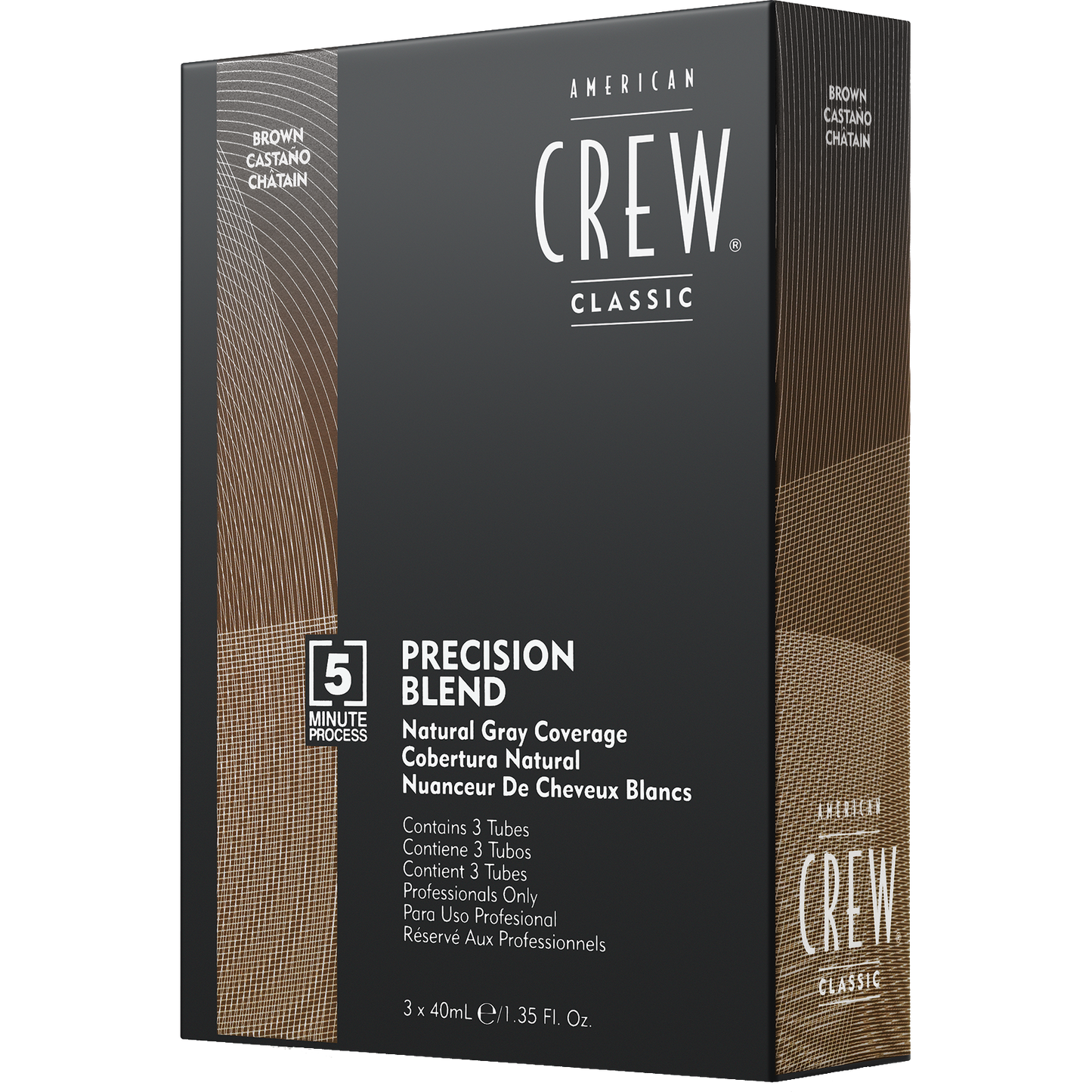 American Crew Precision Blend Hair Dye - Medium Natural 3x40ml