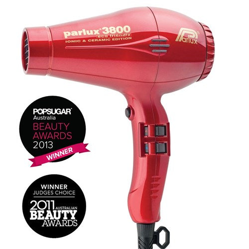 Parlux 3800 Ionic Ceramic Hair Dryer Red BarberCo