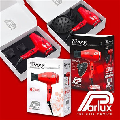 Parlux Alyon Air Ionizer Tech Hair Dryer 2250w - Red