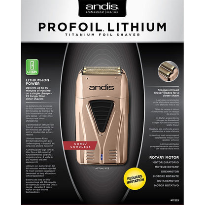 Andis Profoil Lithium Plus Shaver Ts-1 Copper