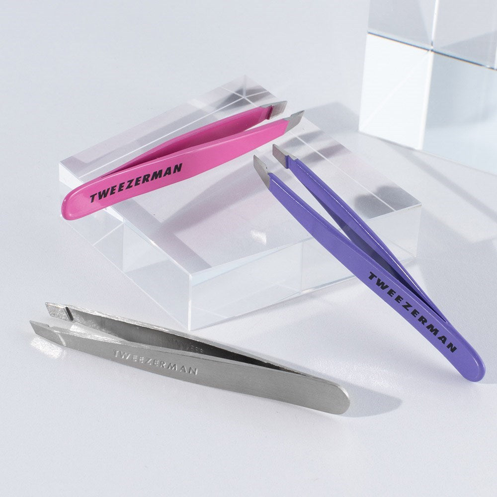 Tweezerman Mini Slant Tweezer - Pink Flamingo