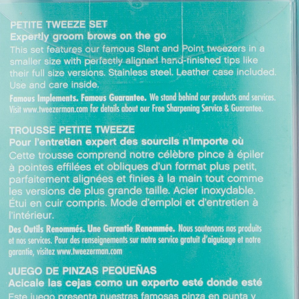 Tweezerman Petite Tweezer Set Black