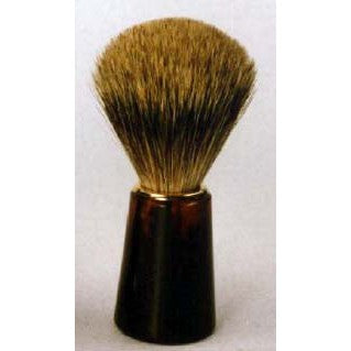 Zenith Cone Tortoise Shave Brush - Pure Bristle