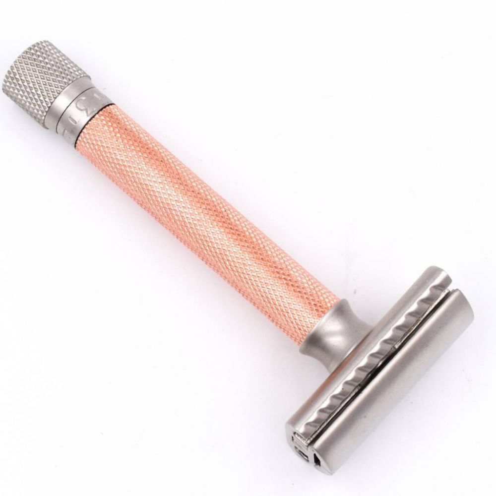 Parker Variant Safety Razor Adjustable Razor Rose Gold Colour Handle