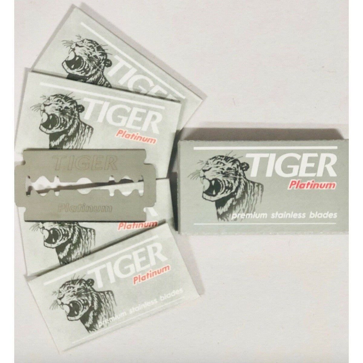 Tiger Premium Double Edge Razor Blades 100 Blades Czech Made – Barberco